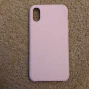 iphone x pink silicone “heyday” case